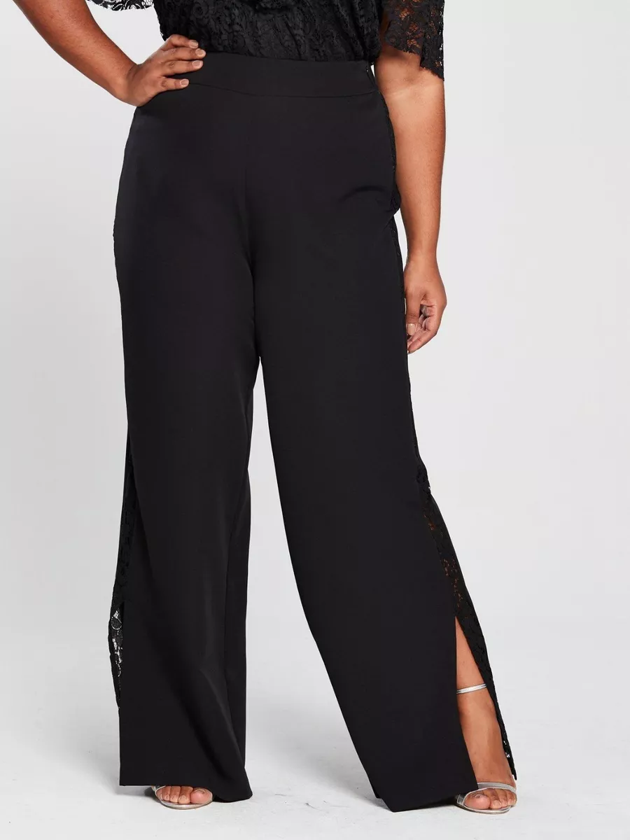 Black wide leg trousers 2025 size 18