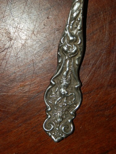 WALLACE Sterling Silver IRIAN Spoon NOUVEAU Nude 5 1/4" - Picture 2 of 4
