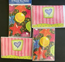 24 THANK YOU Cards/Notes  Envelopes New Sealed Set 4 Pks of SIX USA