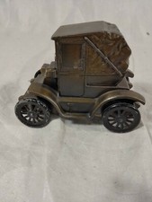 Vintage Stanley,Banthric Inc.1910 Metal Coin bank classic car series made USA