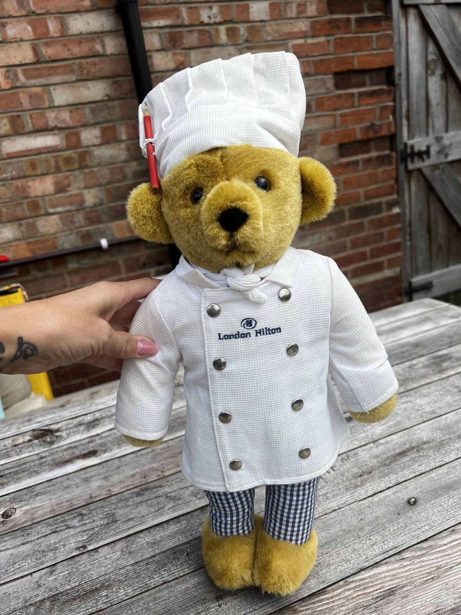 ぬいぐるみ Merrythought London Hilton Chef Bear Merrythought London Hilton Chef Teddy Bear | eBay