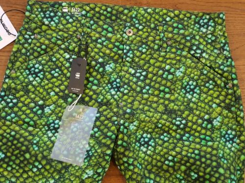 G-Star Raw Elwood X25 5622 Mens W35 L32 Green Iguana Canvas Pants Pharrell NWT - Foto 3 di 12