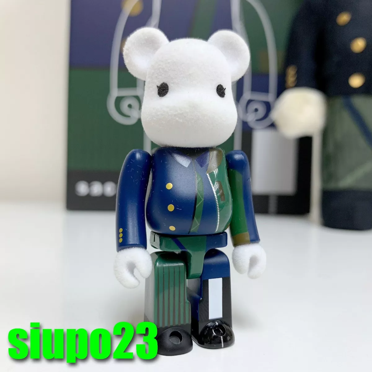 Medicom 400% + 100% Bearbrick ~ Sacai 2018AW #02 Version Be@rbrick