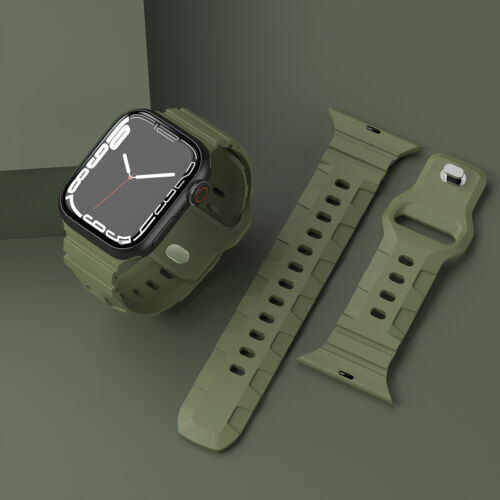 Innovative For Apple Watch Ultra 2 49mm 10 9 8 7 6 SE Silicone Strap Band Sports - Picture 17 of 25