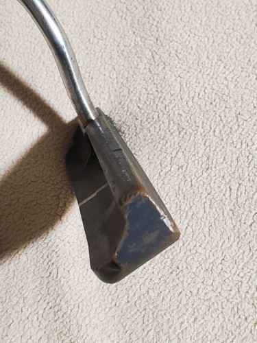Vtg Kirk Currie Brazos 375 Grams 31" RH Golf Putter Club Brass Head, Needs Grip - Picture 11 of 20
