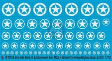 Peddinghaus 1/72 US Army Stars WWII (Invasion - Broken Circle) (White) 2092