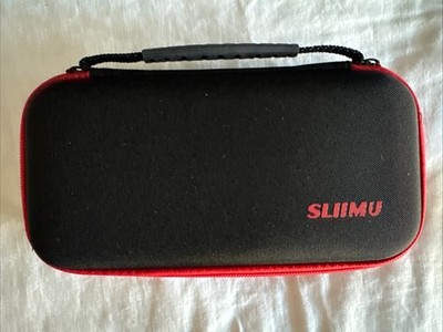 SLIIMU N-Switch Lite Storage Case, Black/Red, Brand New