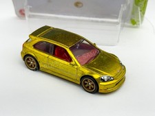 Hot Wheels 2022 SUPER Treasure Hunt 99 HONDA CIVIC TYPE R EK9 Gold WOW  