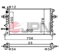 Jpn KüHler, MotorküHlung 60C9028-JPN FüR Opel
