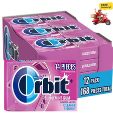 Orbit Bubblemint Sugar free Gum, 14 pieces, (...