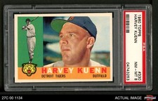 1960 Topps #330 Harvey Kuenn Tigers PSA 8 - NM/MT