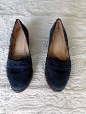 Boden navy Suede Heeled Brogues Size 5 / 38