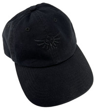 Nintendo Legend of Zelda Hyrule Triforce Black on Black Snapback Hat 2022