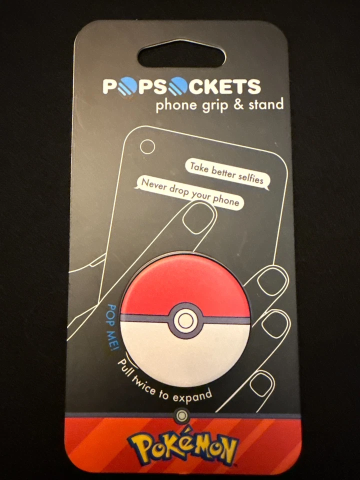 Popsockets Universal Phone Grip & Stand Pokémon Pokeball & Eevee Pop Socket New - Image 3 of 4