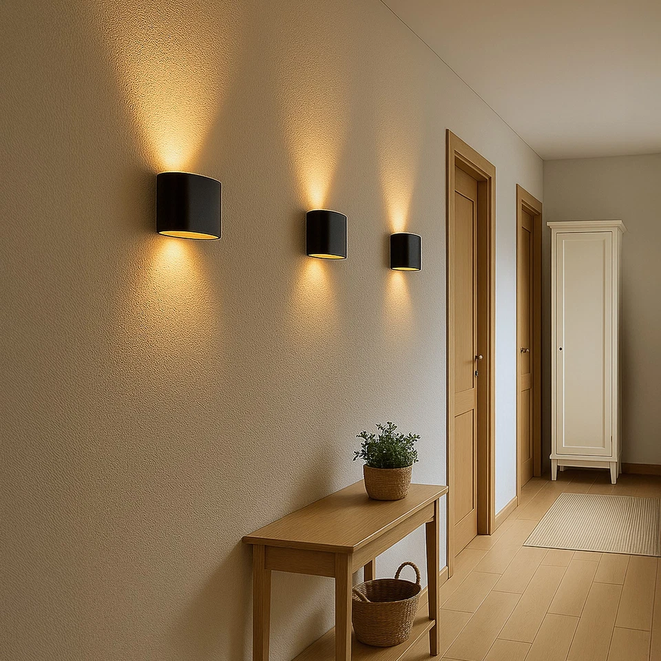 2 Stück Wandleuchte JOBERO schwarz gold Up Down Licht für G9 Fassung Wandlampe - Bild 4 von 4