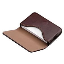 Business Card Holder PU Leather with Magnetic Closure, Slim Pocket Name Card Cas