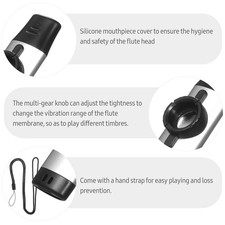 Compact Aluminum Alloy Kazoo Musical Instrument For Beginners EVMV