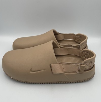 Nike Calm Mule Shoes 'Hemp' (FD5131-200) Size M 11 W12 Adjustable Clogs Slides