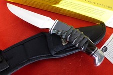 Buck USA Custom 470 Mentor 10.25" Buffalo Horn 1 of 4 Made 1997 knife MINT