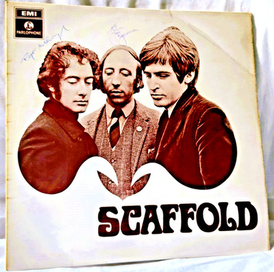 THE SCAFFOLD Live At The Queen Elizabeth Hall SIGNED X 3 UK LP PMC 7051 VG+ 1968
