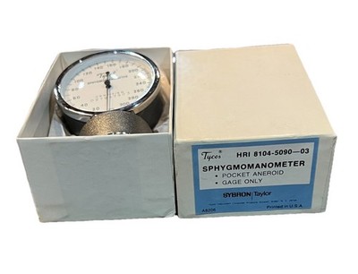 VTG Tycos Aneroid Gauge Pocket Sphygmomanometer Blood Pressure HRI 8104-5090-03