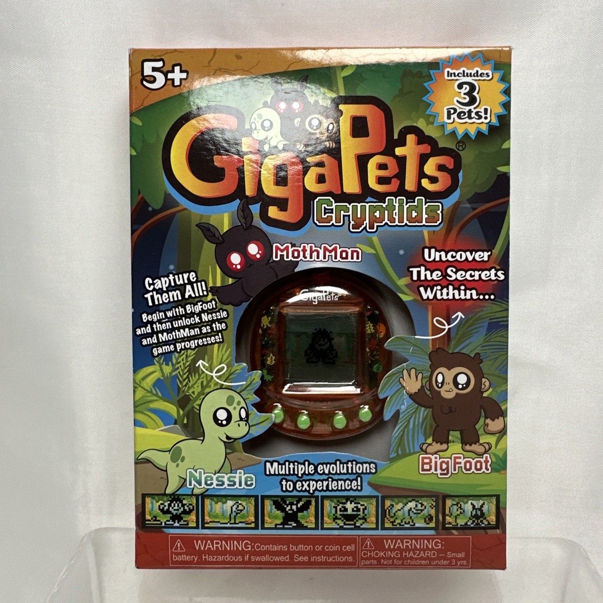NEW** Giga Pets Cryptids - Virtual Pet 3-in-1 Mothman, Bigfoot