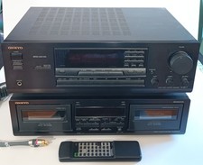 Onkyo Cassette Player Recorder TA-RW244 Dual Double Deck  Onkyo TX8511  Remote