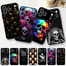 Gothic Skull Phone Case For iPhone 17 16 14 15 Samsung S26 Ultra A16 Guard Cover