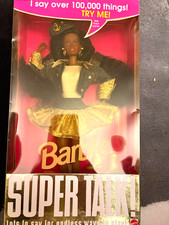 1994 African American SUPER TALK BARBIE 12379 NRFB She talks 
