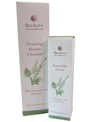 BeeAlive Foaming Spa Honey Cleanser Makeup Remover + Royal Jelly Wrinkle Serum