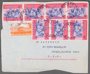 MayfairStamps Congo Limaye to Chicago IL Cover aaz_64123