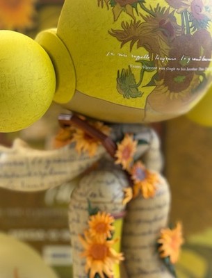 MEGA SKULLPANDA 400% x Van Gogh Museum Sunflowers SEALED NEW Pop