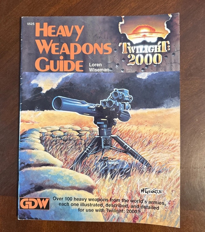 HEAVY WEAPONS HANDBOOK #TM2011 Twilight 2000 (2nd Ed)  RPG GDW 1992 VG