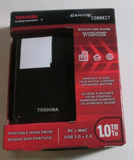 Toshiba Canvio Connect V73600-C 1TB Portable Hard Drive HDTC710XK3A1