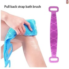 Silicone Body Back Scrubber Double Side Bathing Brush For Skin Deep Cleaning