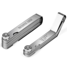 2PCS Stainless Steel Feeler Gauge Set for Valves with 48 for blades Metric and
