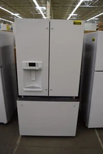 GE Cafe CYE22TP4MW2 36" Matte White CD French Door Refrigerator #143404 BP