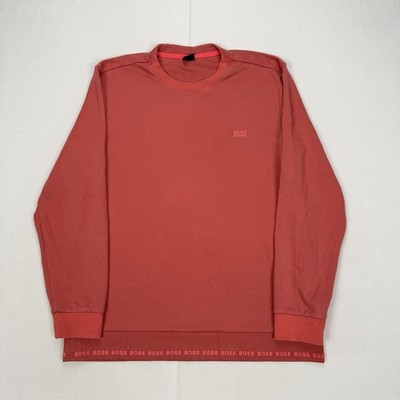 Hugo Boss Herren 2XL Pullover Sweatshirt Rundhals Logo Pulli Designer Salbo 1