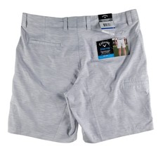 Callaway Performance Golf Shorts Men's 38 Bright White Stretch Opti-Dri CGBS00N4