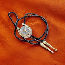 Bolo Tie Mens Wedding Necklace Leather Rope Western Cowboy Style