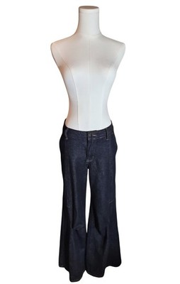 Cider Dark Denim Mid Rise Extra Wide Leg 90's Jeans Size XS