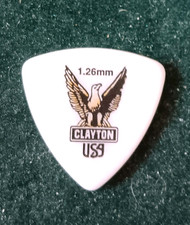 Six 6 Clayton Acetal Rounded Triangle Guitar Picks 1.26 mm