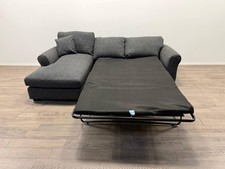 Lisbon Charcoal Fabric Left Hand Corner Sofa Bed – Small Double