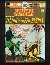 Superboy Legion of Super-Heroes 211 HTF Brown Logo Edition Fine 1975 DC Comic
