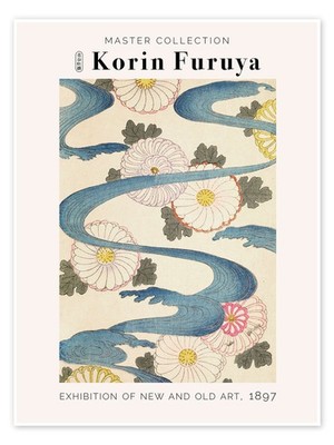 Poster Pattern with Flowers, 1897 - Korin Furuya