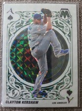2022 Panini Mosaic - Aces Clayton Kershaw #A-13 Green Mosaic Prizm