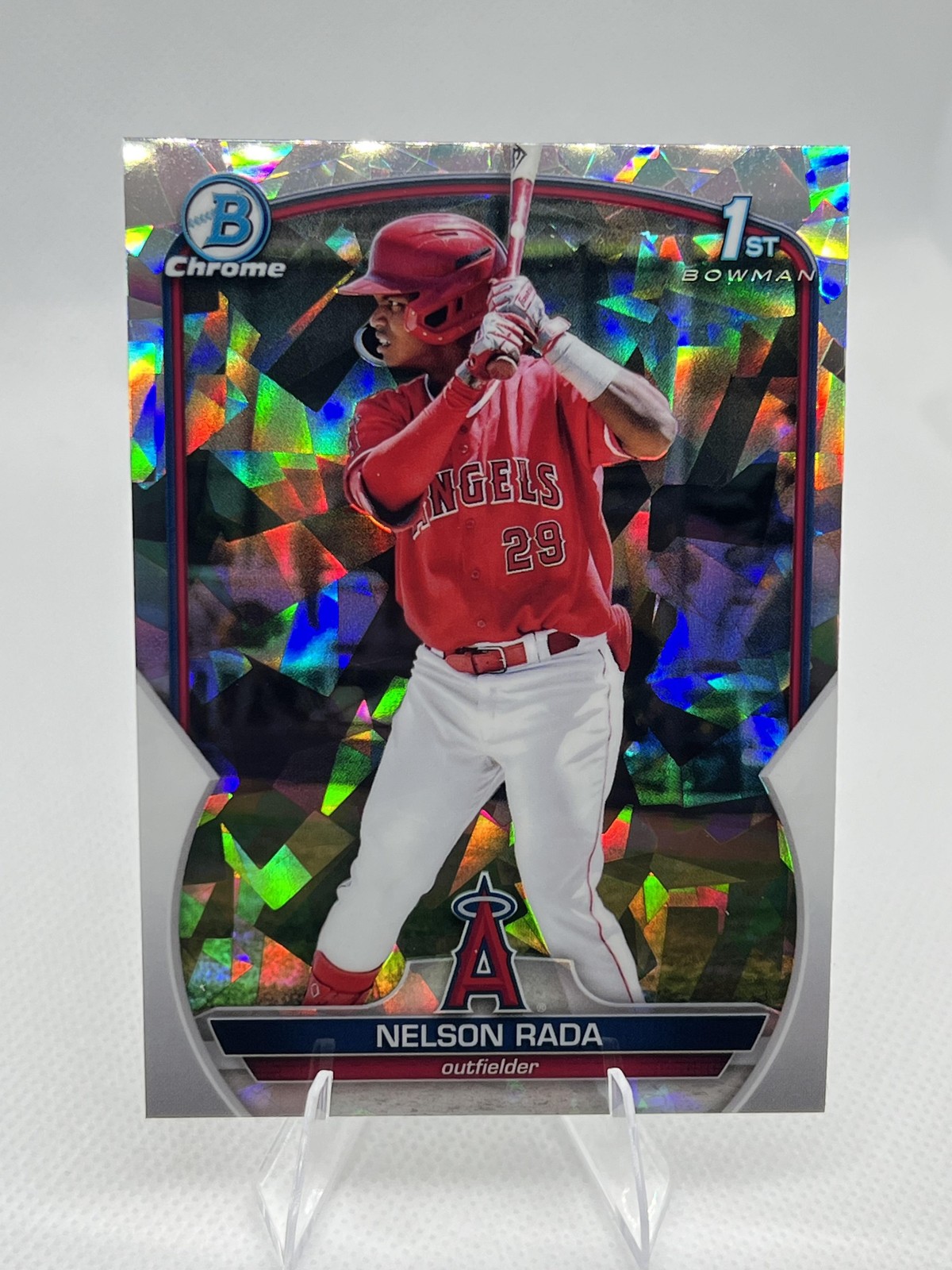 2023 Bowman #BCP-132 Nelson Rada 1st Chrome Prospects Atomic Refractors A42