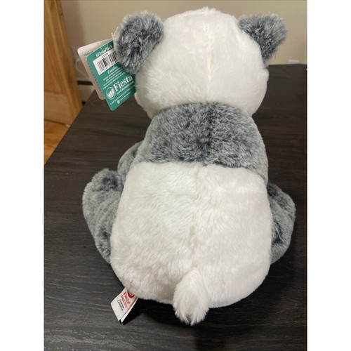 Fiesta Panda Oso Peluche Esmerilado 10" Mello Fellows Gris Blanco Peluche Juguete - Imagen 3 de 7