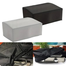 Copertura Barbecue Impermeabile per Griglia da Tavolo 22 Pollici con Cappuccio Nero Grigio