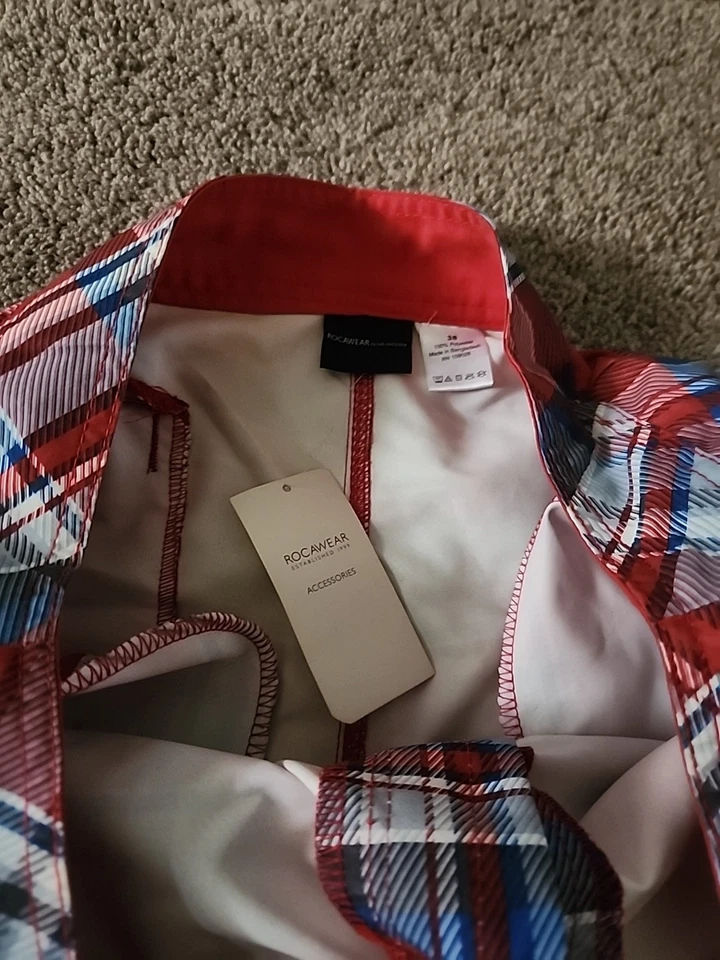 Rocawear Board Shorts Bañador Hombre 38x13.5 Cuadros Playa Surf Foto 3 de 4